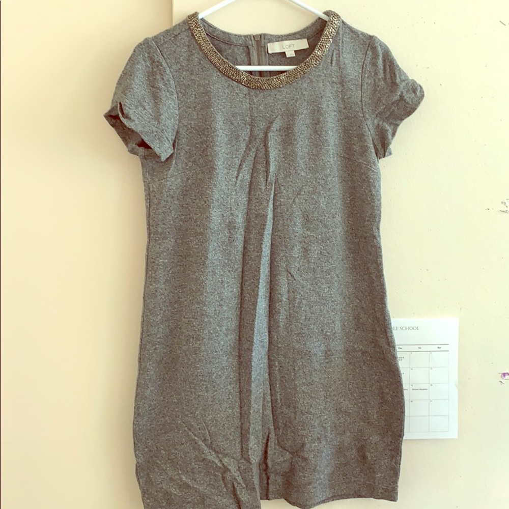 Loft grey dress.